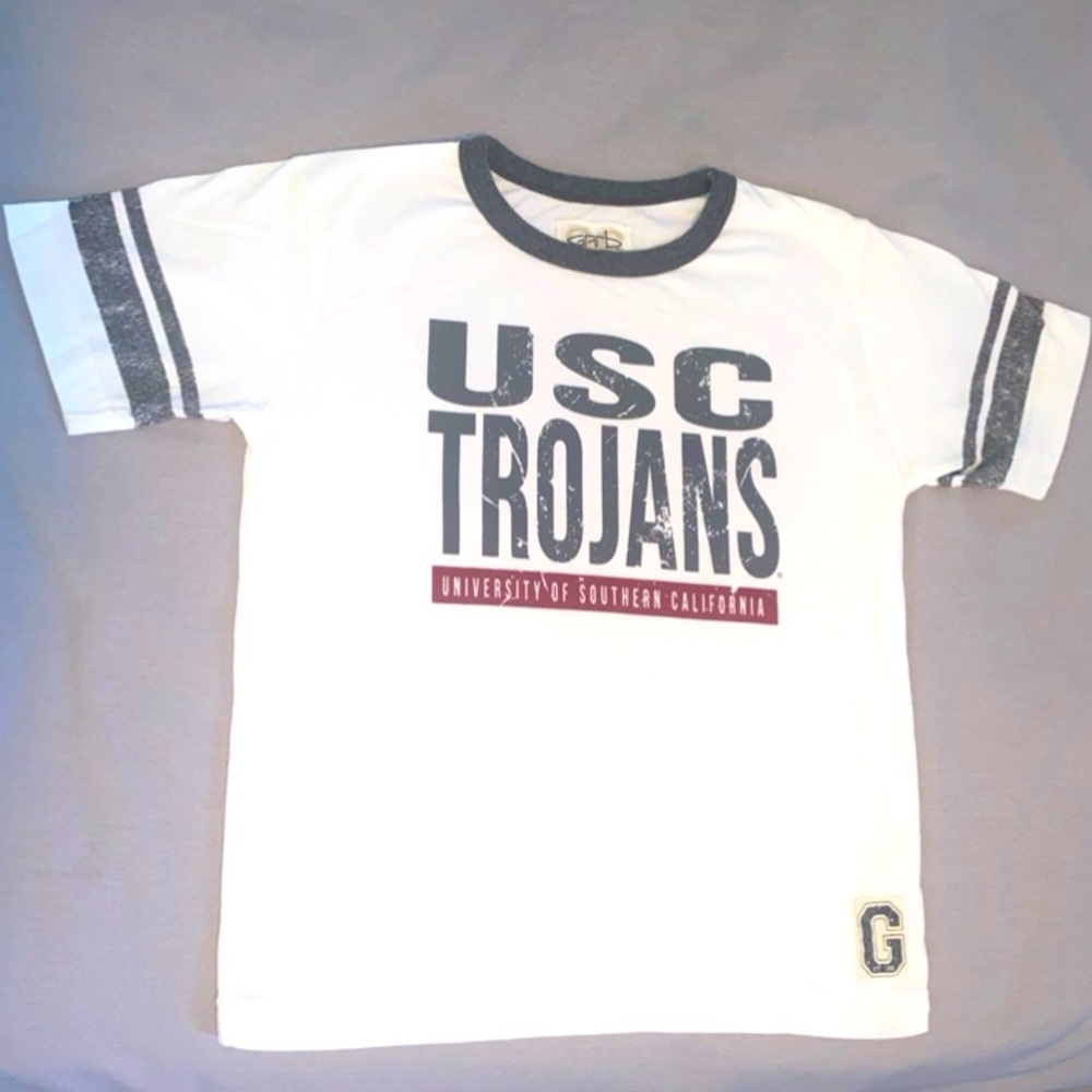 Kids USC Trojans White T- Shirt size Small